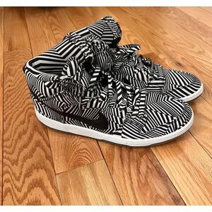 Nike SB Dunk High Premium 'Concept Car' Zebra Men's Size 10.5 Black